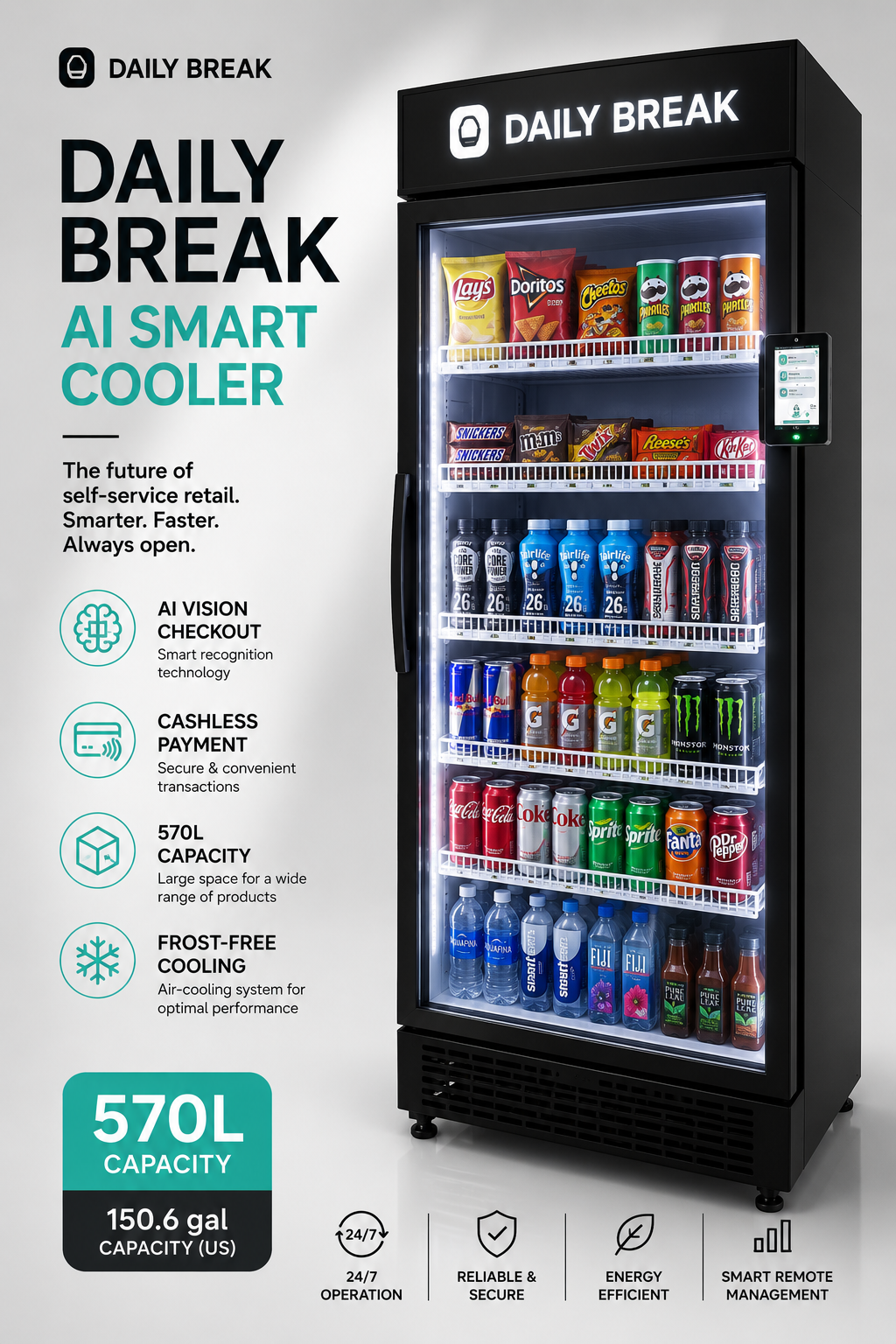 AI Smart Cooler 570L