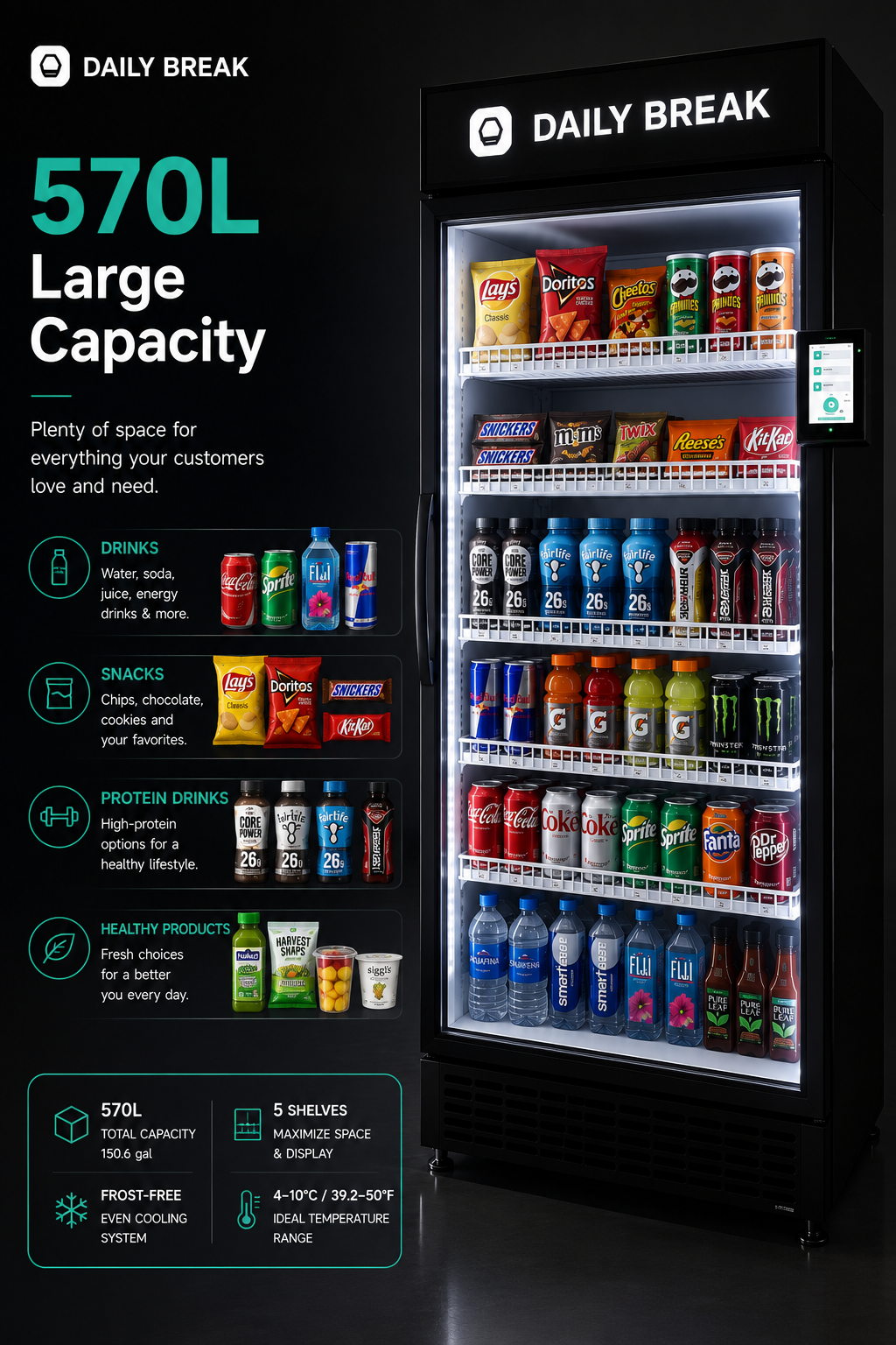 AI Smart Cooler 570L
