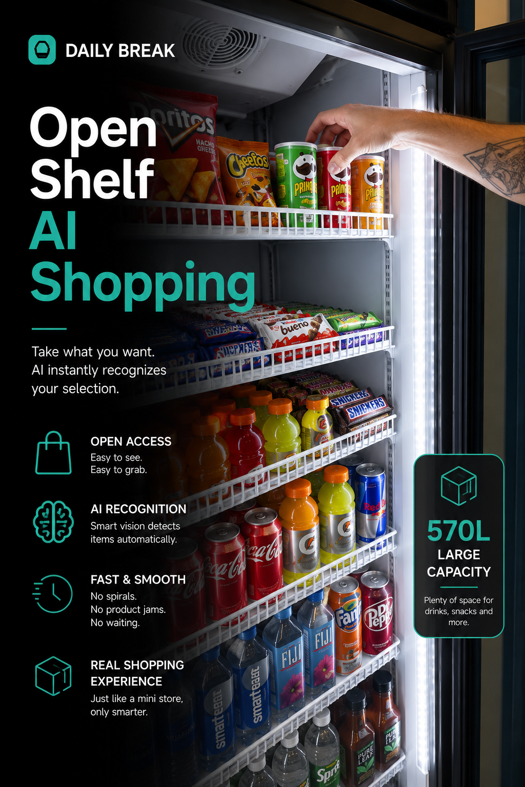 AI Smart Cooler 570L