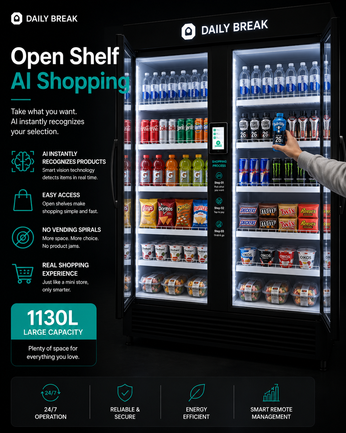 AI Smart Cooler 1130L