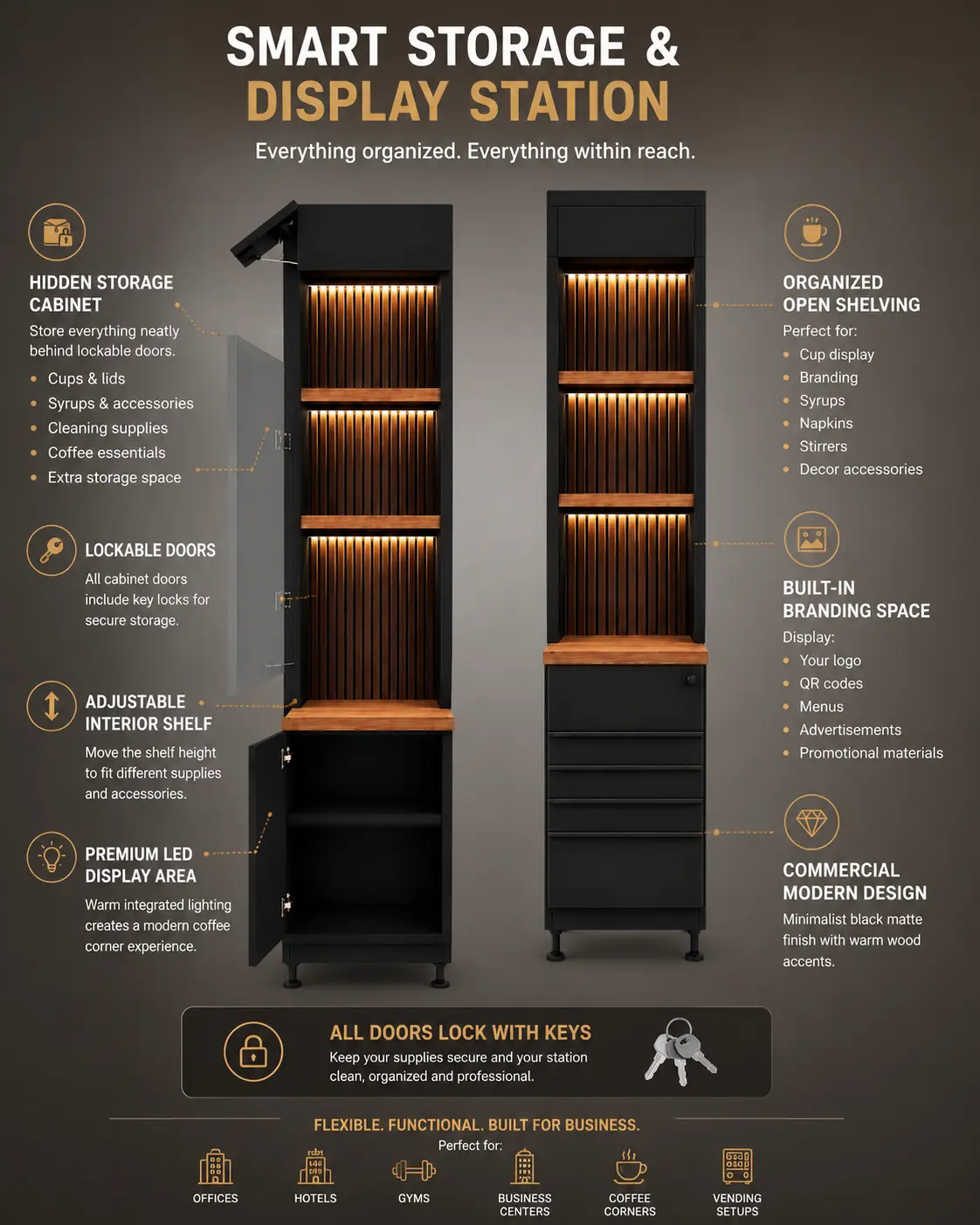 Premium Vending Kiosk Cabinet — view 3