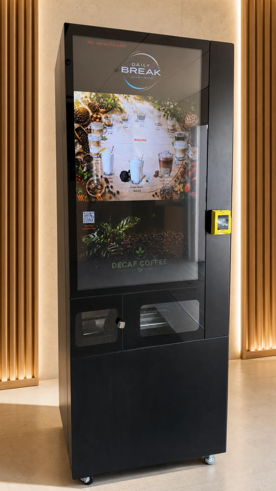 Daily Break Commercial Coffee Vending Machine with Built-In Ice Maker — view 13