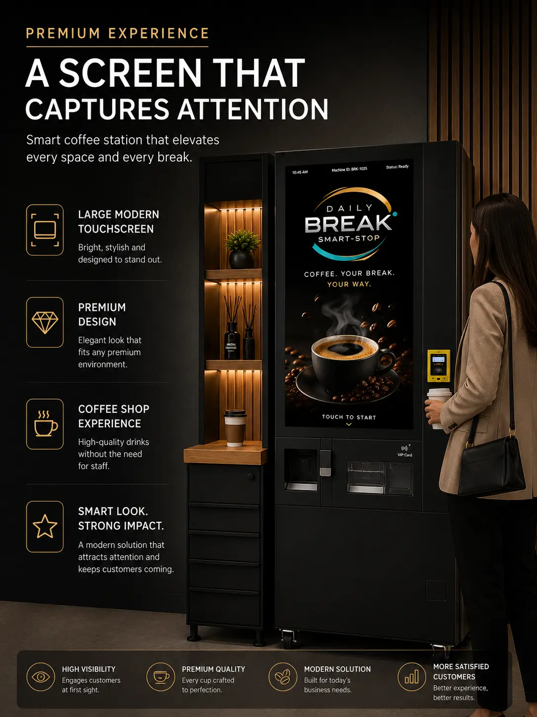 Commercial Coffee Vending Machine — view 2