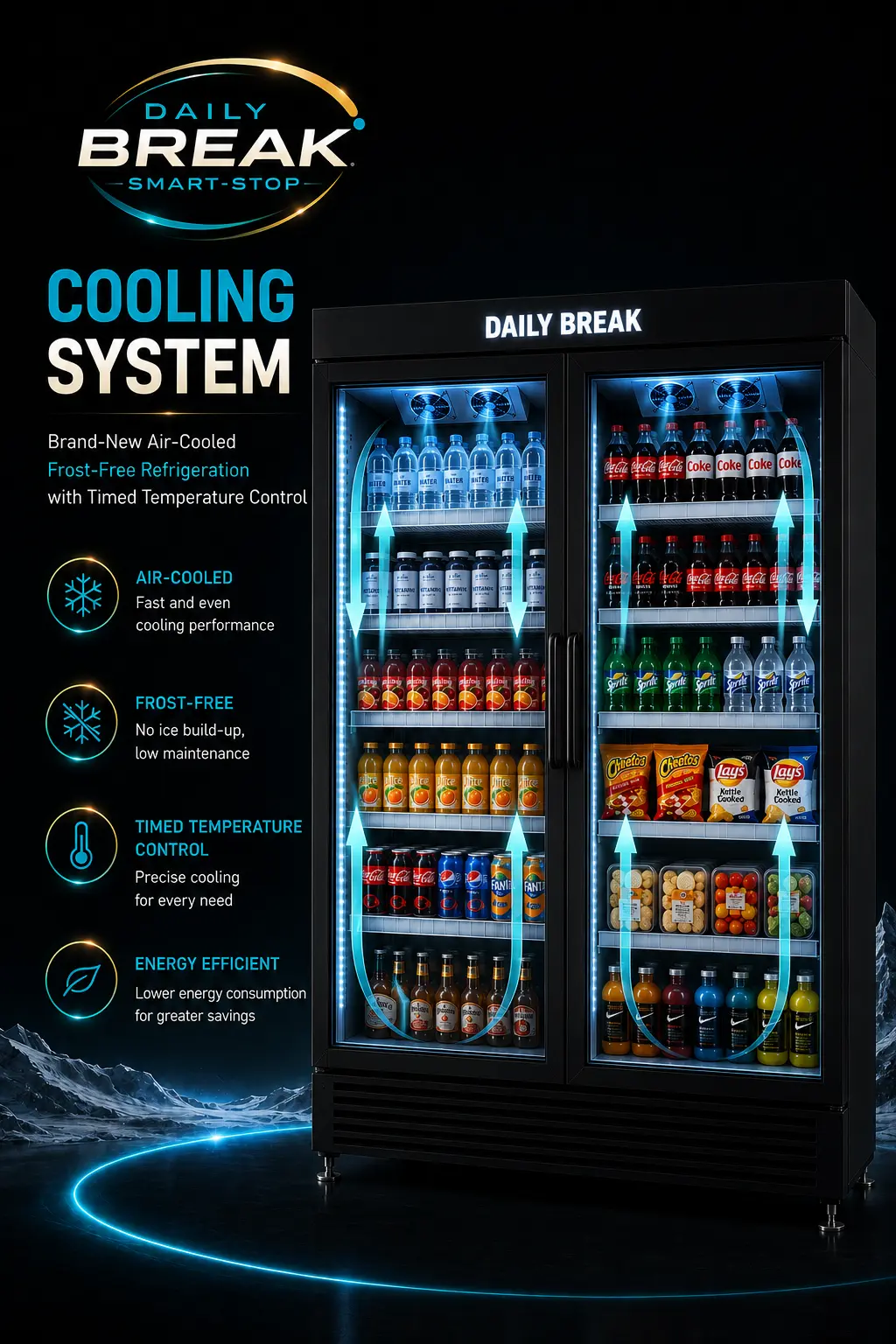AI Smart Cooler Vending Machine – 264 Gallons (1000 L) — view 6